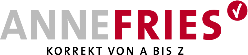 Logo von Anne Fries | Lektorat & Übersetzungen